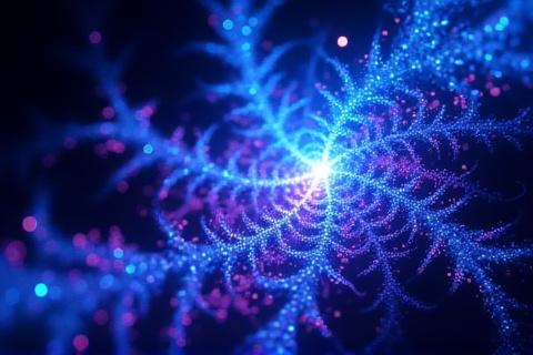 光のフラクタルパターン